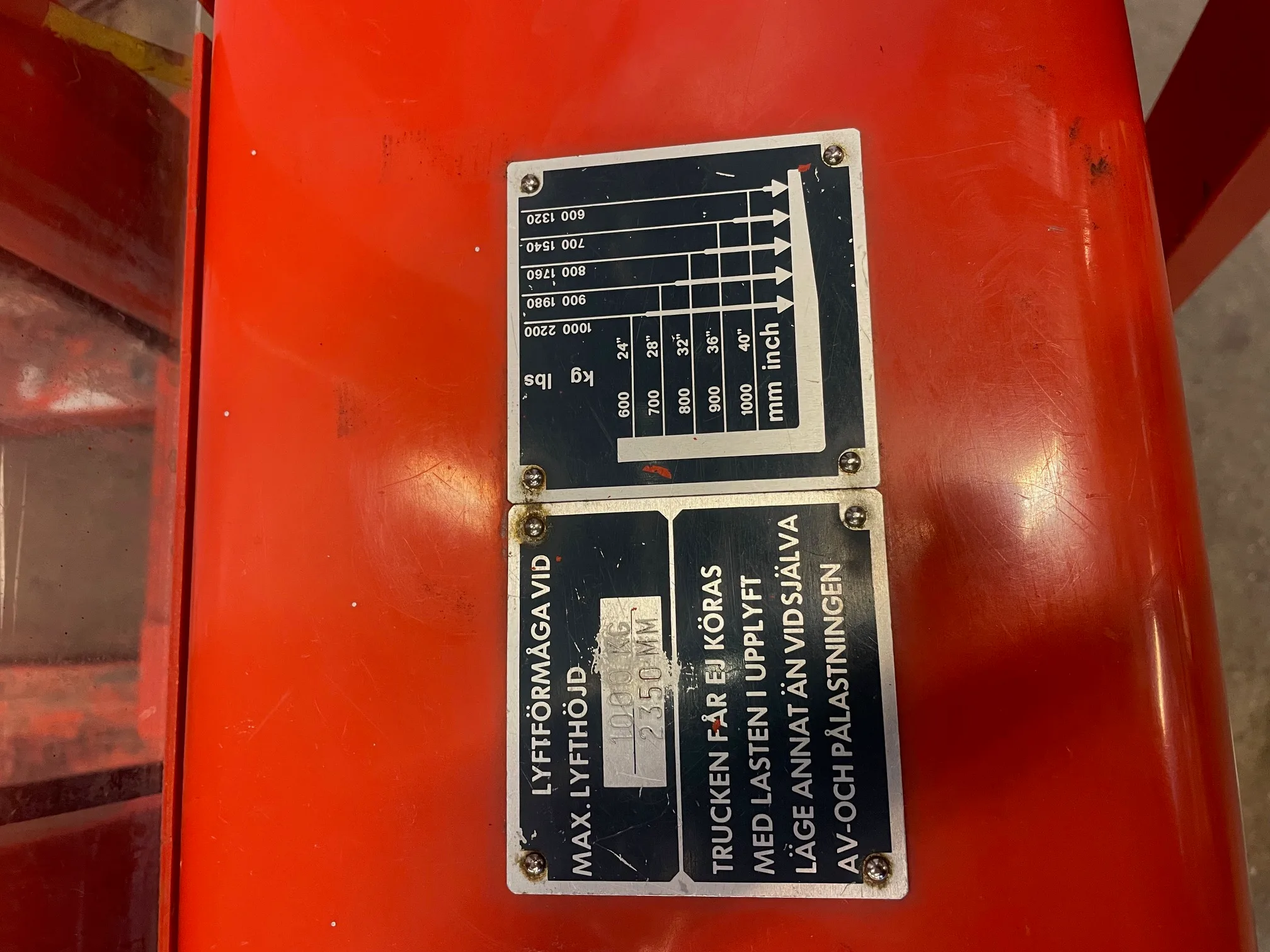 BT SV1000B/5 handdragen staplare i lager bild 3